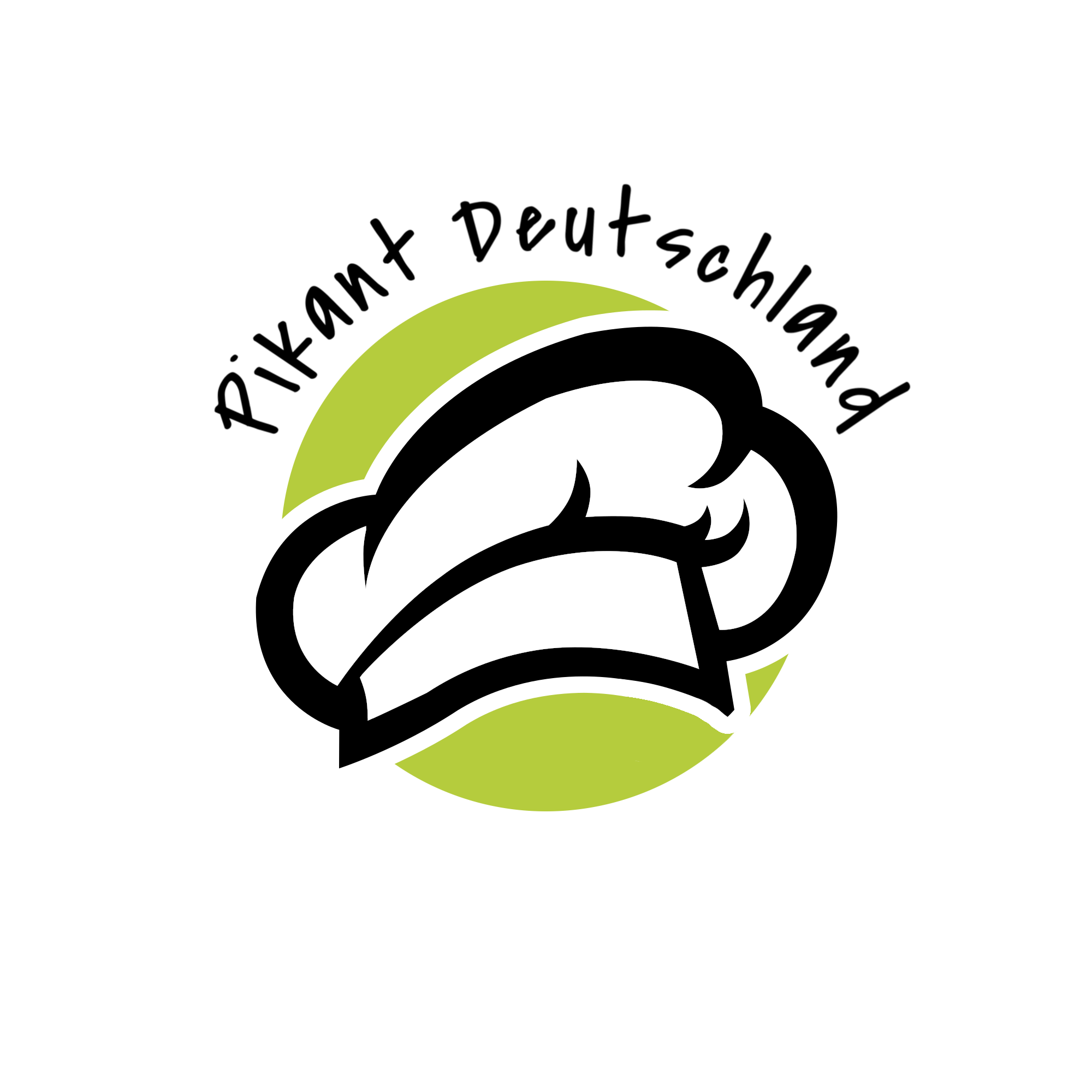 Logo von Pikant Deutschland: Kochmütze auf einem grünen Hintergrund, steht für aromatische Gewürze und Kräuter aus aller Welt.