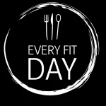 Every Fit Day Logo in Schwarz auf transparentem Hintergrund